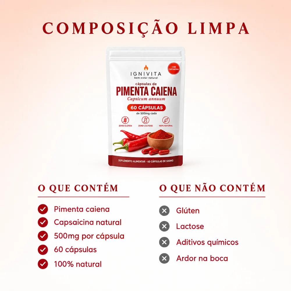 Composição limpa: o que contém e o que não contém